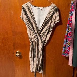 Medium Cato romper. Green and cream